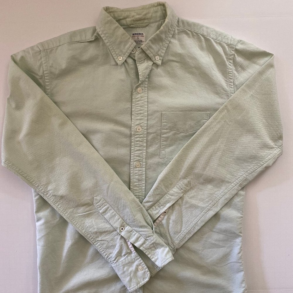 Light Green Slim Fit Bonobos Button Down Shirt